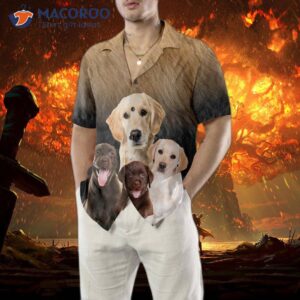 great labrador retriever dog hawaiian shirt 3