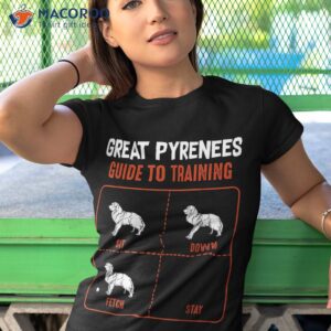 great pyrenees guide to training funny dog pet lover shirt tshirt 1