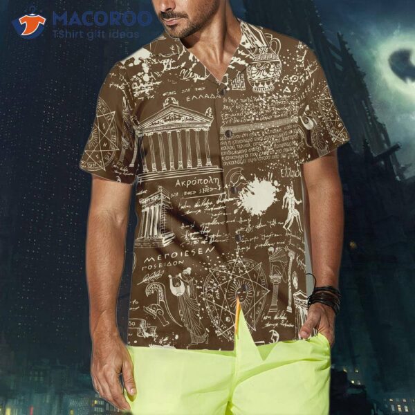 Greek Antique Seamless Hawaiian Shirt