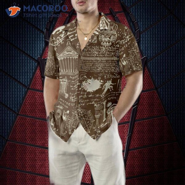 Greek Antique Seamless Hawaiian Shirt