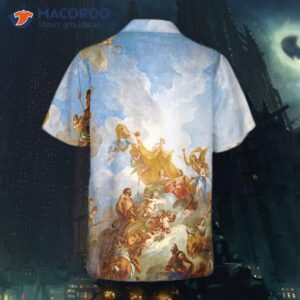 greek gods on mount olympus hawaiian shirt 1