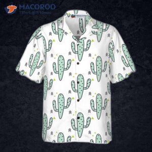 green mint cactus hawaiian shirt 2