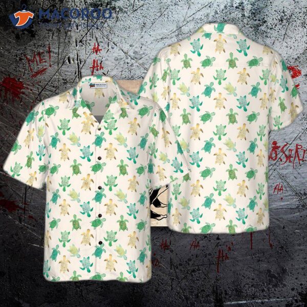 Green Sea Turtle Hawaiian Shirt