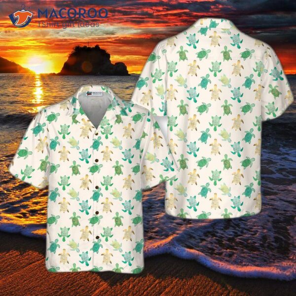 Green Sea Turtle Hawaiian Shirt