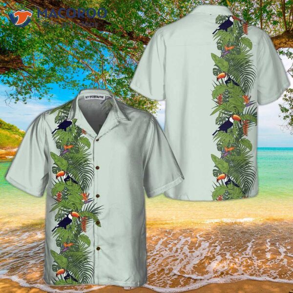 Green Toucan Paradise Hawaiian Shirt