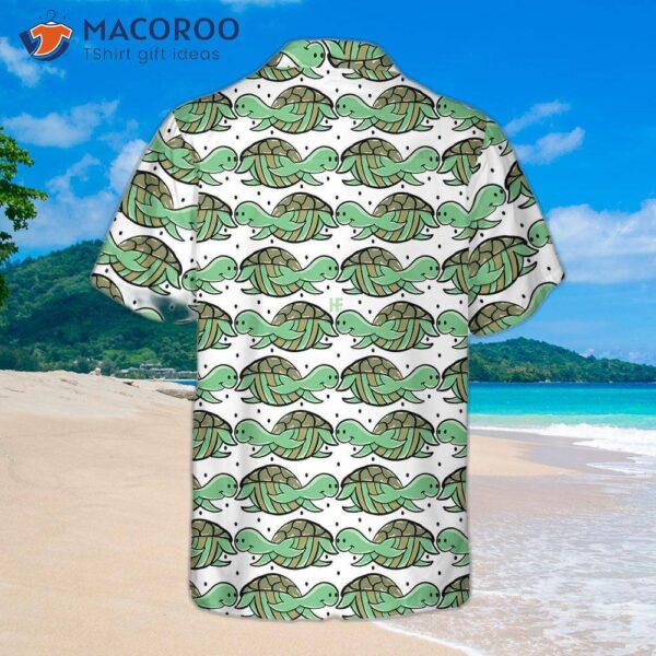 Green Turtle Pattern Hawaiian Shirt, Shirt For And , Best Gift Lovers