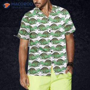 green turtle pattern hawaiian shirt shirt for and best gift lovers 3