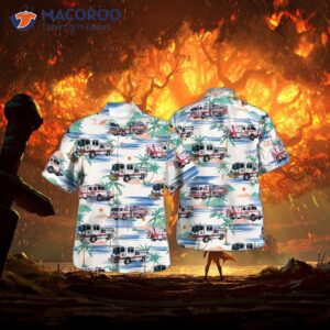 Greenwood, Johnson County, Indiana Greenwood Fire Departt Hawaiian Shirt