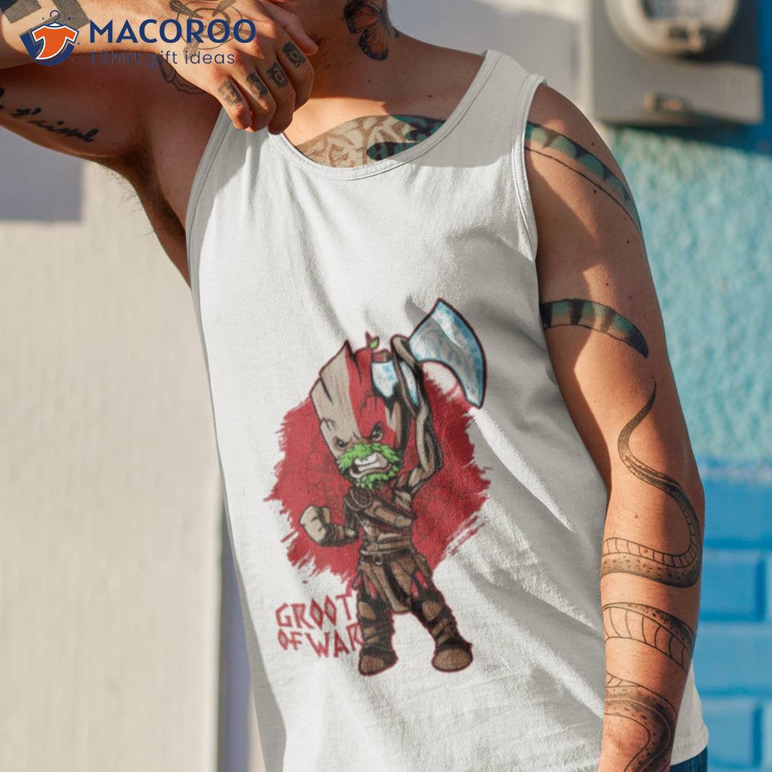 Groot Of War Kratos Shirt Groot Of War Kratos Shirt