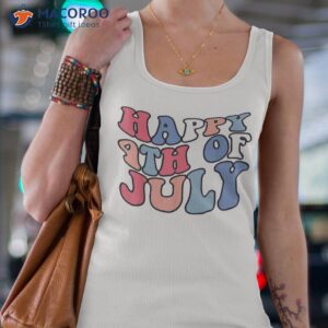 groovy happy 4th of july american retro patriotic usa shirt tank top 4