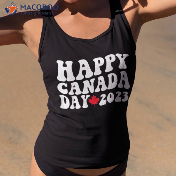 Groovy Happy Canada Day 2023 Canadian Flag Shirt