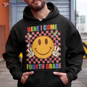 Groovy Here I Come Fourth Grade Funny Back To School Shirt