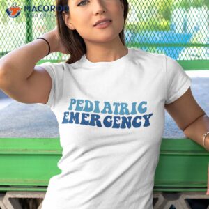 groovy pediatric emergency nurse wavy peds er school shirt tshirt 1