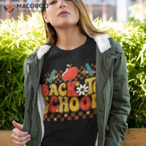 Groovy Teacher Vibes Eletary Retro Welcome Back To School Shirt