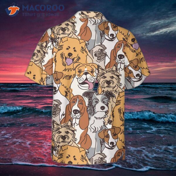 Group Of Dogs Seamless Pattern Hawaiian Shirt