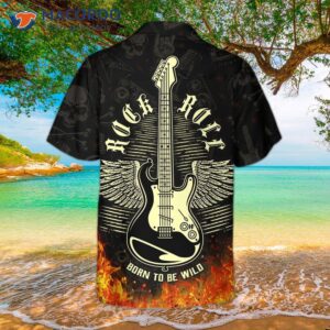 guitar born to be wild hawaiian shirt 3