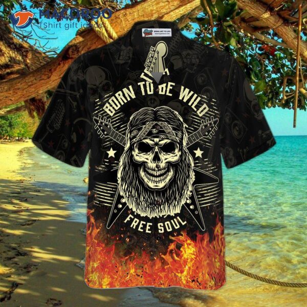 Guitar-born “to Be Wild” V2 Hawaiian Shirt