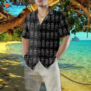 guitar chord hawaiian shirt 8