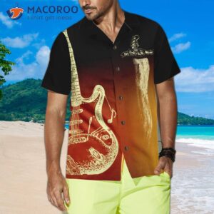 guitar rock and roll colorful hawaiian shirt 6