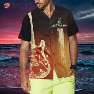 guitar rock and roll colorful hawaiian shirt 8