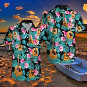 guitar tropical hawaiian shirts 1