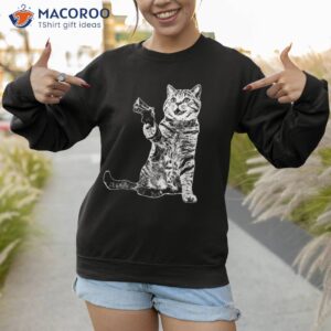 gun kitty funny cat shirt sweatshirt 1
