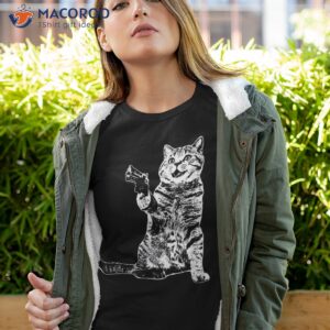 gun kitty funny cat shirt tshirt 4
