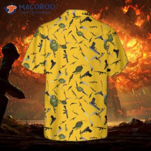 gun military gear hawaiian shirt 3