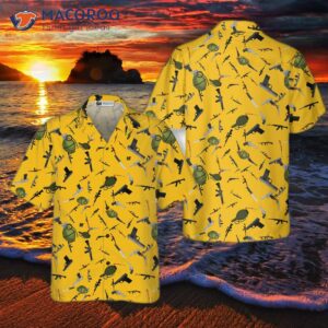 gun military gear hawaiian shirt 6