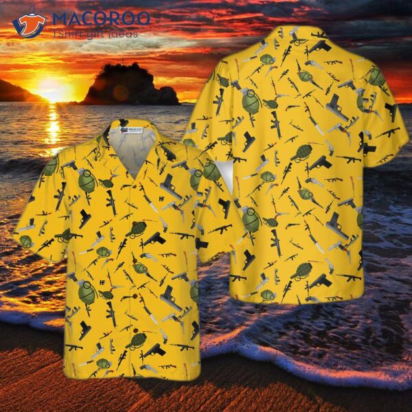 Gun-military Gear Hawaiian Shirt