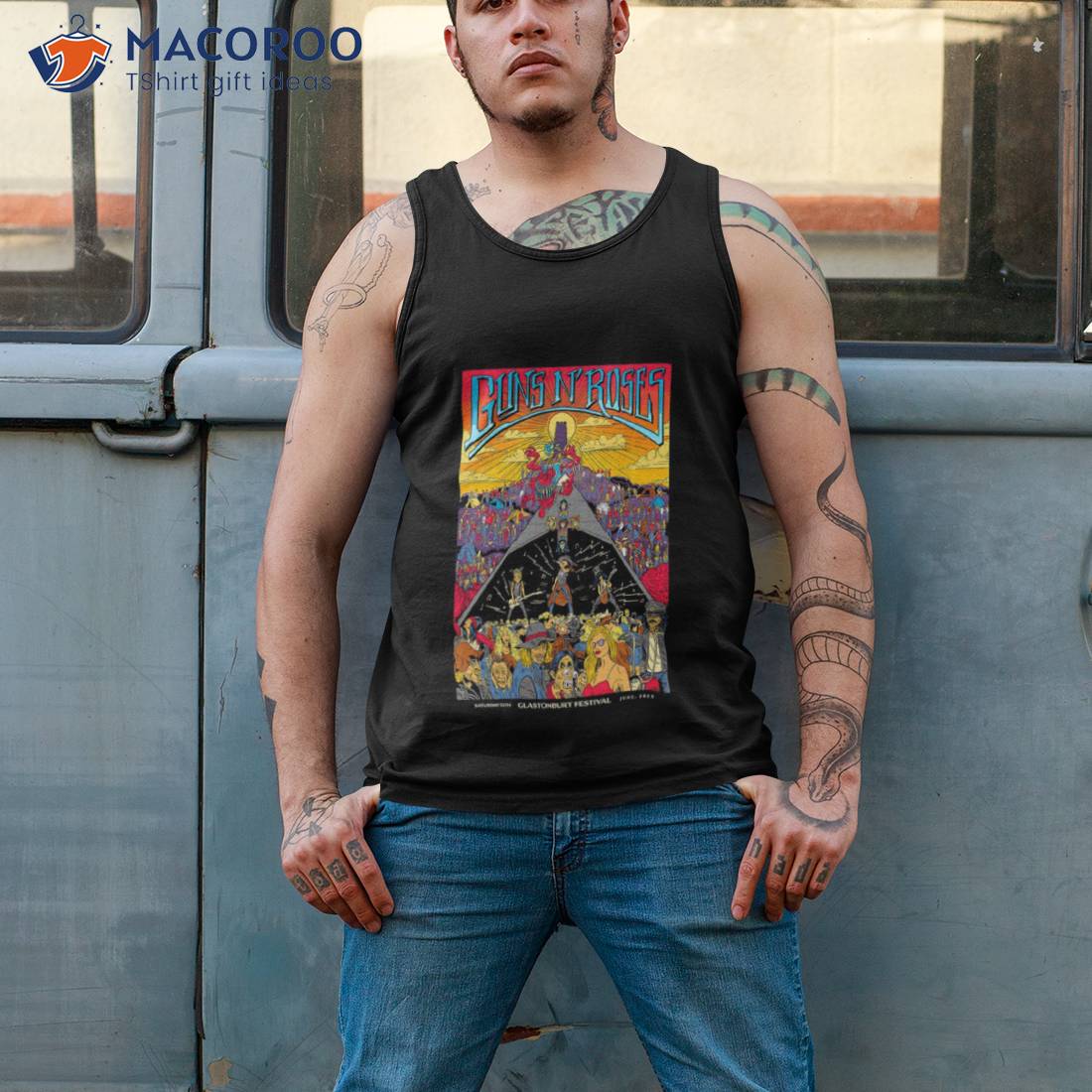 Guns And Roses Saturday 24th June 2023 Glastonbury Festival Shirt Guns And Roses Saturday 24th June 2023 Glastonbury Festival Shirt