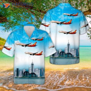 Hainan Airlines Boeing 737-800 Hawaiian-style Shirt