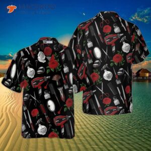 hairdresser s tools hawaiian shirt 0