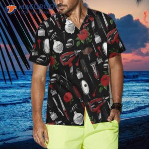 hairdresser s tools hawaiian shirt 7