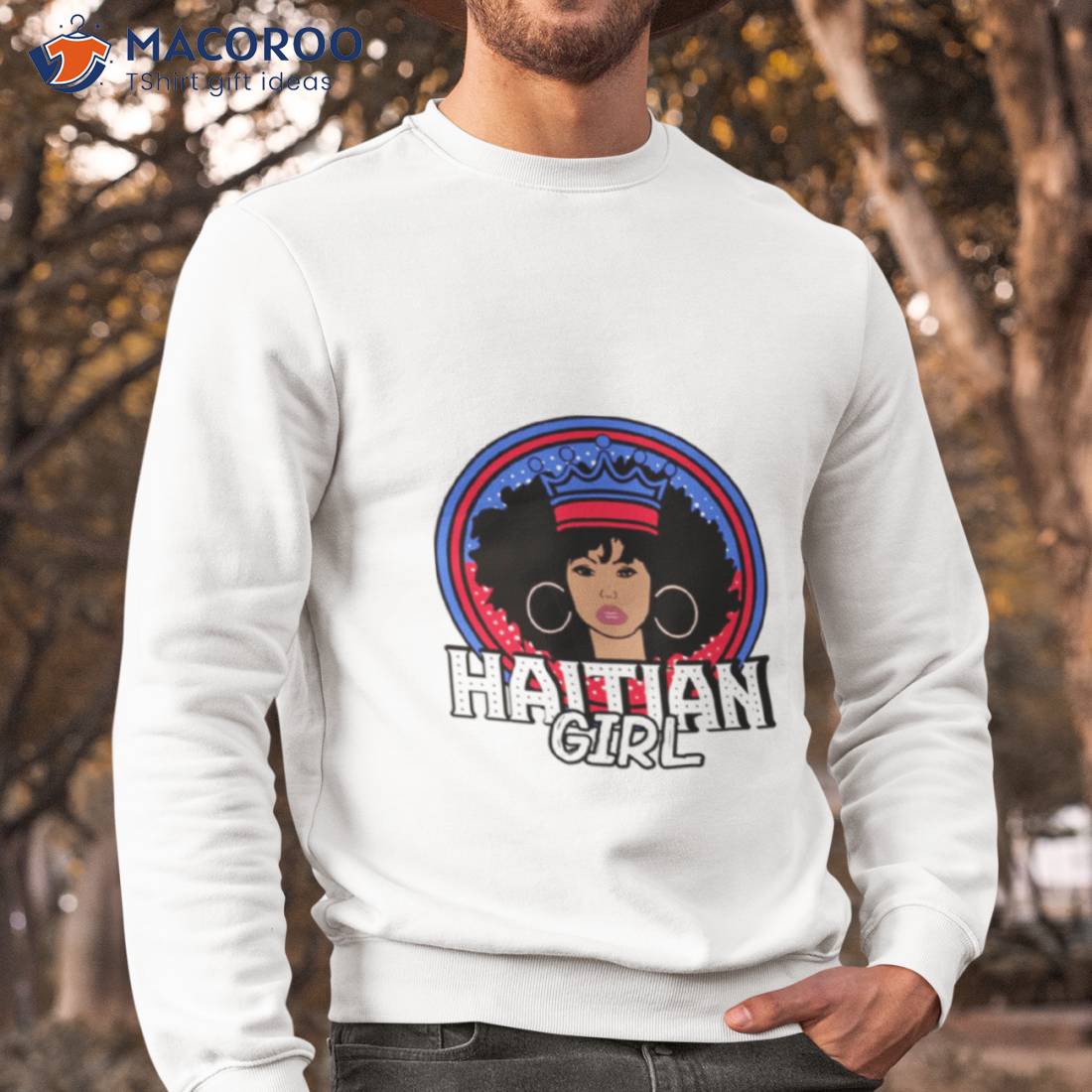 Haitian Girl Afro Crown Flag Shirt Haitian Girl Afro Crown Flag Shirt