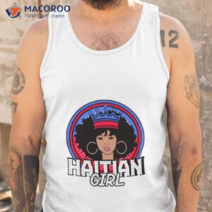 Haitian Girl Afro Crown Flag Shirt 3 haitian girl afro crown flag shirt tank top
