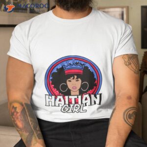 Haitian Girl Afro Crown Flag Shirt