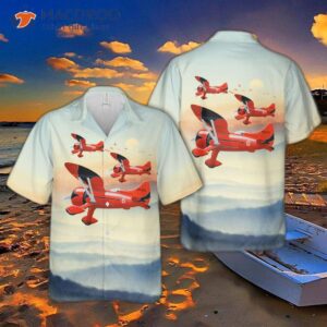 Hall’s Bulldog Racer Vintage Hawaiian Airplane Shirt