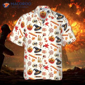 halloween art print hawaiian shirt 2