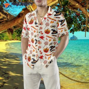 halloween art print hawaiian shirt 5