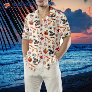 halloween art print hawaiian shirt 8