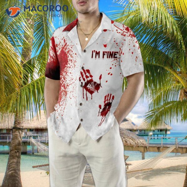 Halloween Blood Splatter Hawaiian Shirt