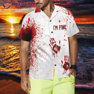 halloween blood splatter hawaiian shirt 7