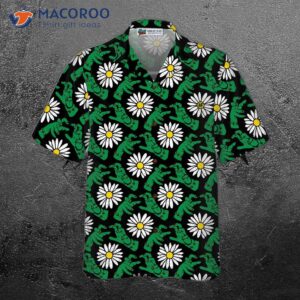 Halloween Frankenstein’s Monster And Daisies Hawaiian Shirt