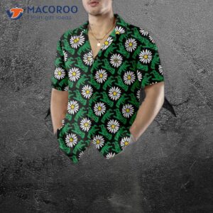 halloween frankenstein s monster and daisies hawaiian shirt 7