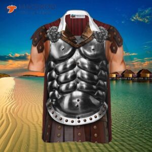 halloween gladiator costume hawaiian shirt 2