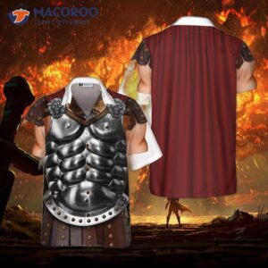 halloween gladiator costume hawaiian shirt 3