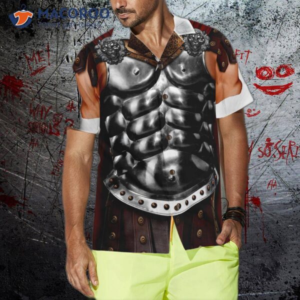 Halloween Gladiator Costume Hawaiian Shirt