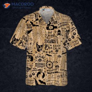 halloween ouija hawaiian shirt for 3