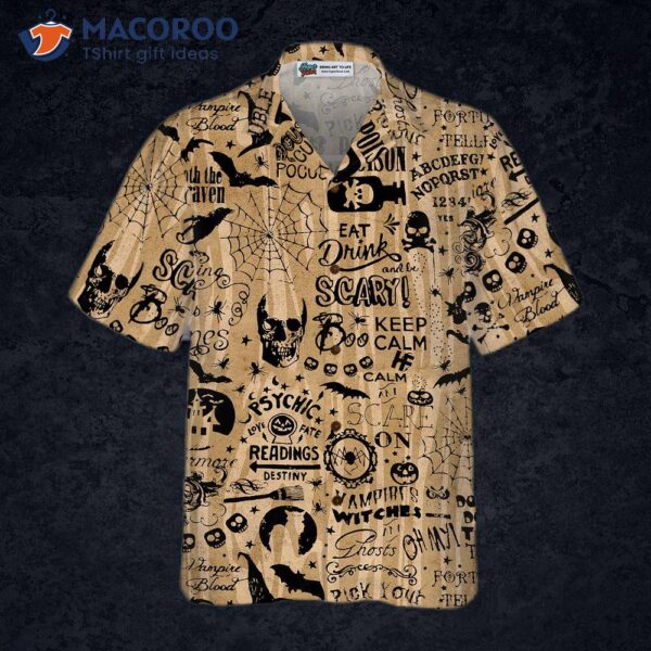 Halloween Ouija Hawaiian Shirt For